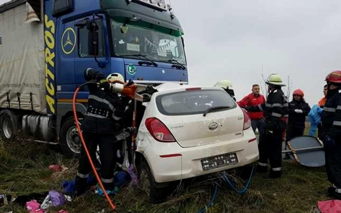 Accident cu trei morţi în judeţul Timiş FOTO ISU Timiş/Facebook