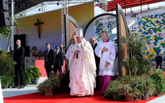 Papa Francisc în Georgia Foto: AFP