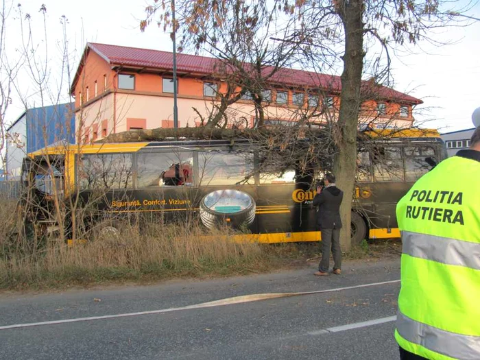 Accident in Timisoara autobuz