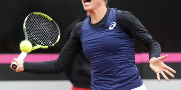 Meciul de tenis dintre Simona Halep şi Johanna Konta partida din cadrul Fed Cup desfăşurată la Constanţa FOTO Inquam Photos / George Călin
