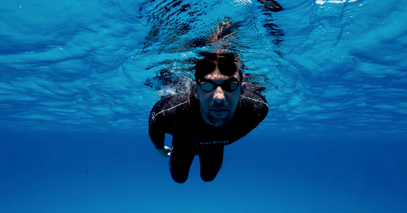 Michael Phelps intrecere cu marele rechin alb png