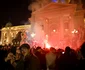 Oamenii sărbătoresc după ce Aleksandar Vucic și-a recunoscut înfrângerea în alegerile parlamentare din Serbia
