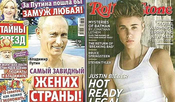 Au apărut pe coperţile unor reviste celebre