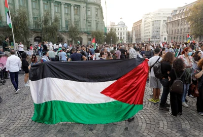 miting de solidaritate cu palestinienii din Gaza, în București, România FOTO Shutterstock