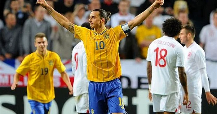 Zlatan Ibrahomovici a marcat un gol fabulos în poarta Angliei FOTo Reiters
