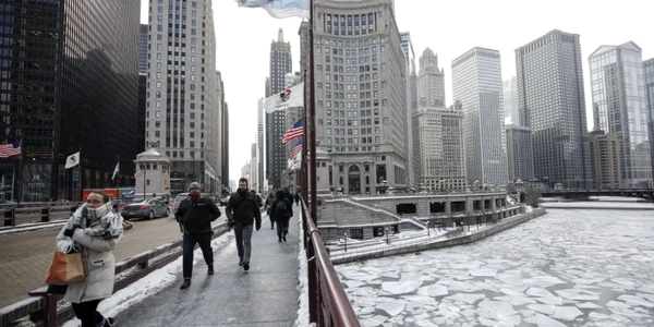 Vortex polar - Chicago - SUA / FOTO EPA - EFE / 30 ian 2019