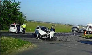 accident 4 maşini galati, foto facebook Iulian Toader jpg