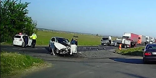 accident 4 maşini galati, foto facebook Iulian Toader jpg