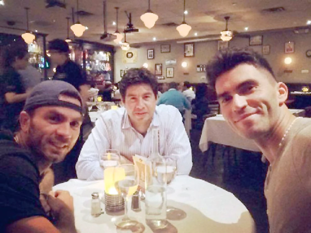 Horia, alături de  Rojer la Miami