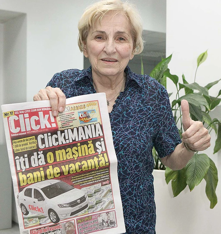 Lozul Click!MANIA i-a adus Danei Solomonescu 1.000 de lei