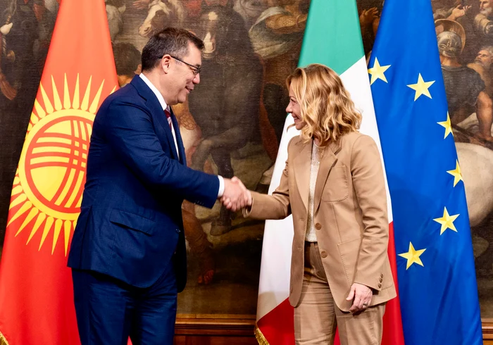 Sadir Japarov în vizită în Italia FOTO PROFIMEDIA