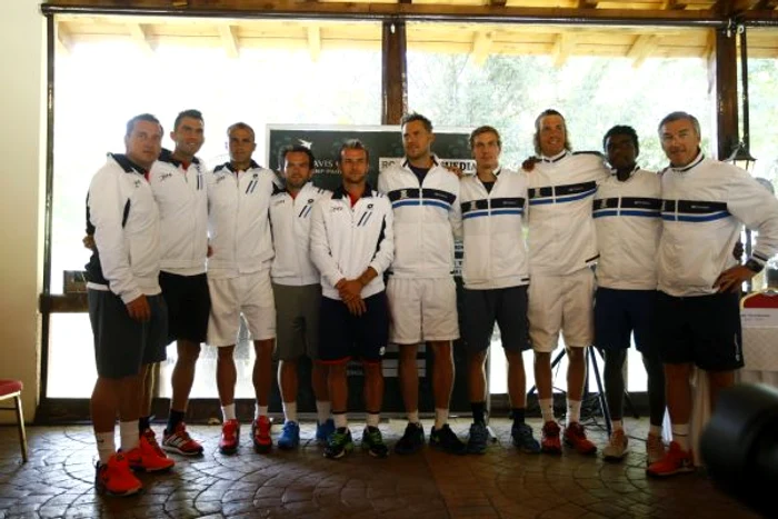 Echipele României şi Suediei la tragerea la sorti a Cupei Davis