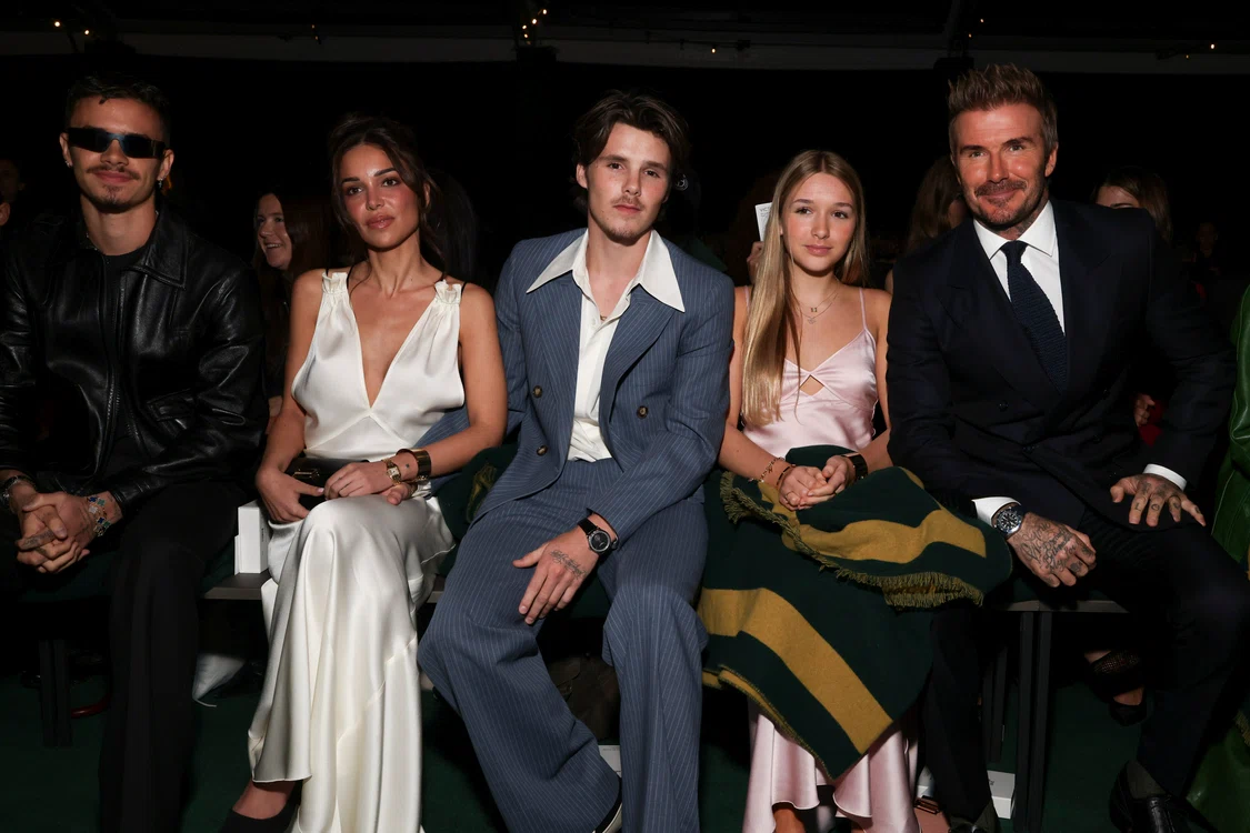 Cruz și Jackie, alături de David Beckham, Harper și Romeo