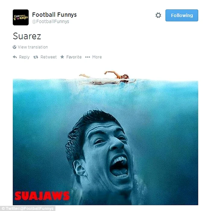 Luis Suarez, în "Fălci"