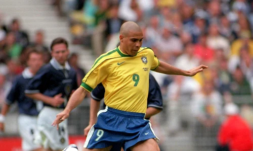 1998 World Cup Finals  St Denis  Paris  10th June, 1998  Brazil 2 v Scotland 1  Ronaldo, Brazil jpeg
