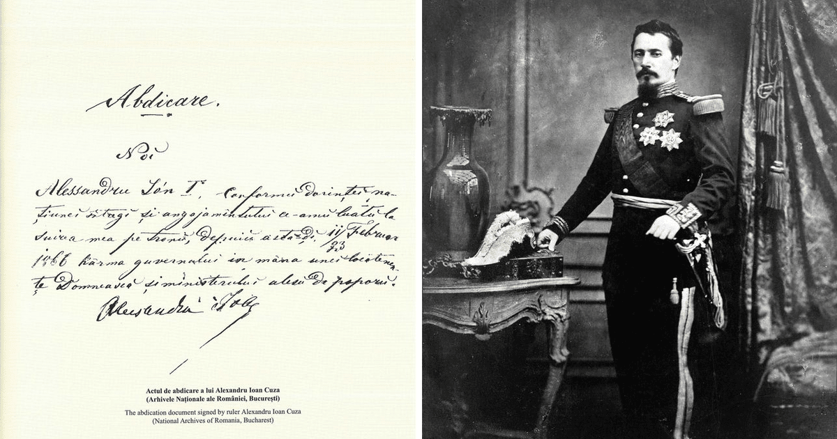 Abdicarea domnitorului Alexandru Ioan Cuza