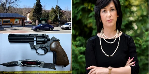 Elev de liceu atacat de un alt adolescent înarmat şi şefa învăţământului vâlcean Mihaela Andreianu Foto colaj Adevărul