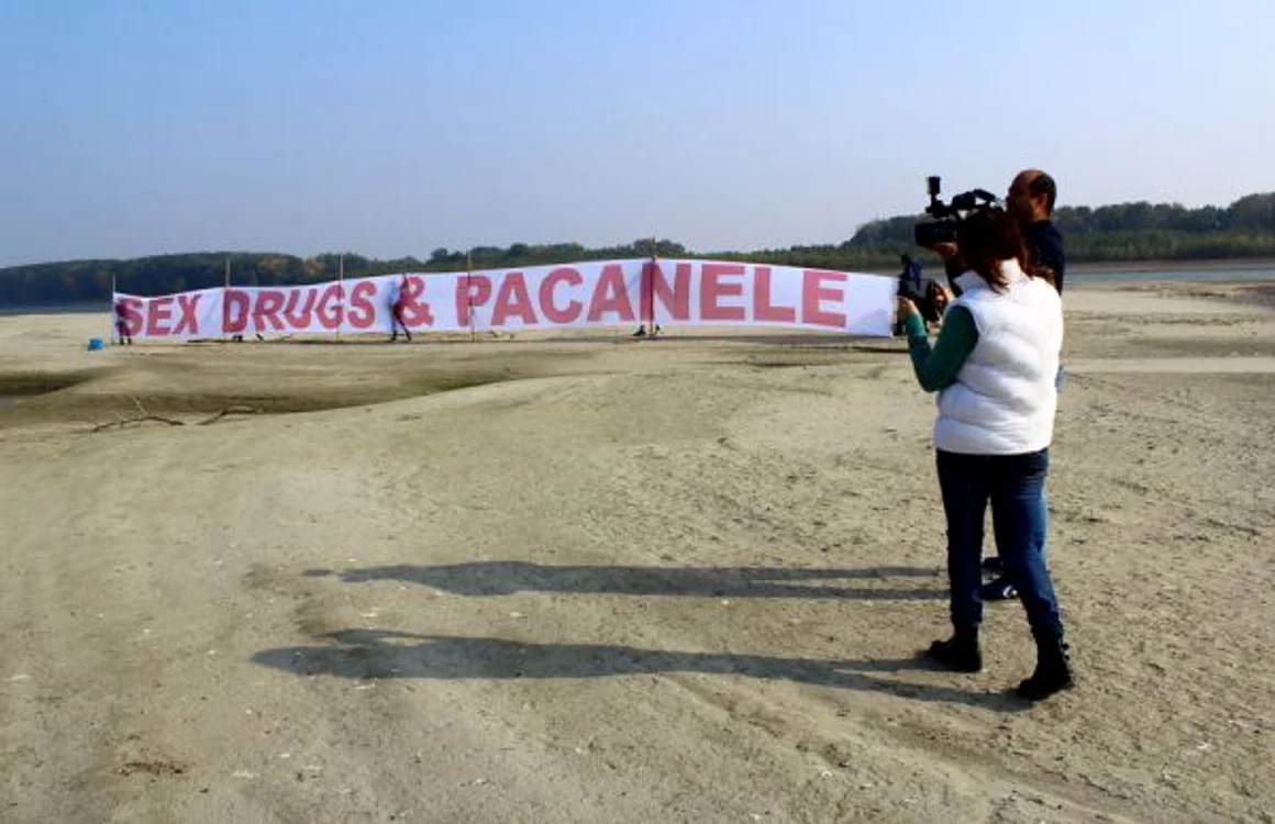 Decoraţiuni moderne pe cea mai nouă insulă a Dunării FOTO C Crangan