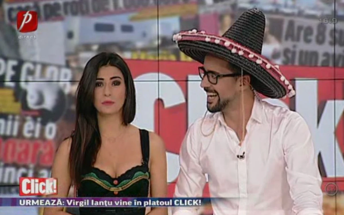 Alexandru Constantin și Diana Bart, costumați conform tradiției mexicane