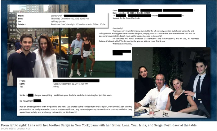 Părinții modelului și fratele ei au stat în casele lui Epstein. FOTO: istories