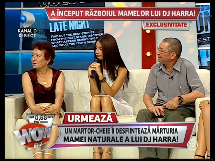 DJ Harra și părinții ei adoptivi