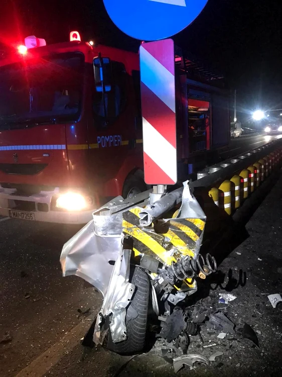 Accident pe DN2 FOTO ISU Ialomiţa