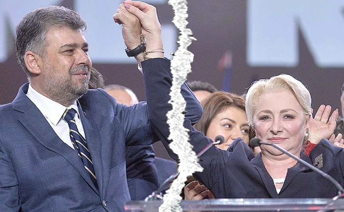 
    Viorica Dăncilă şi Marcel Ciolacu s-au ţinut de mână în campanie, iar a doua zi după alegeri au devenit cei mai mari duşmaniFoto: Mediafax  