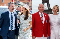 Regele Frederik și Regina Mary   Prințul Albert și Charlene jpg