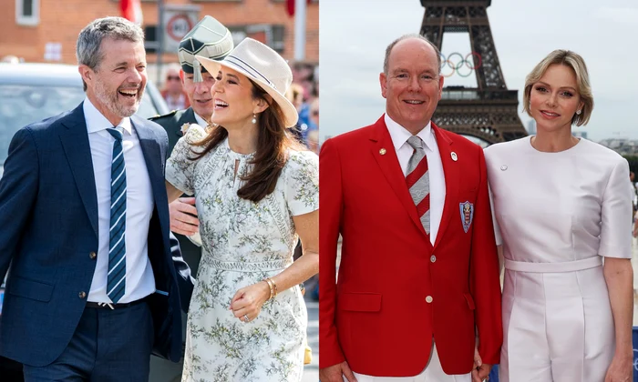 Regele Frederik și Regina Mary   Prințul Albert și Charlene jpg