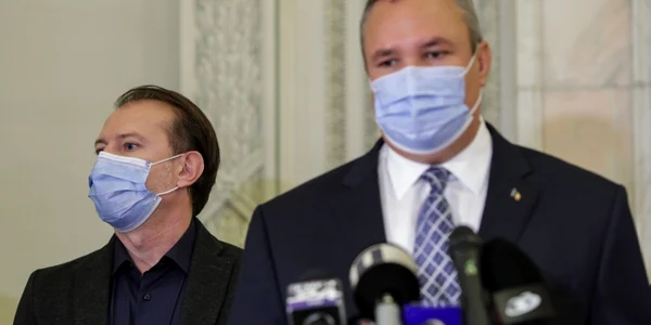 Declaratii Nicolae Ciucă Florin Citu dupa depunerea listei de ministri 30 octombrie 2021 FOTO Inquam Photos / Octav Ganea 