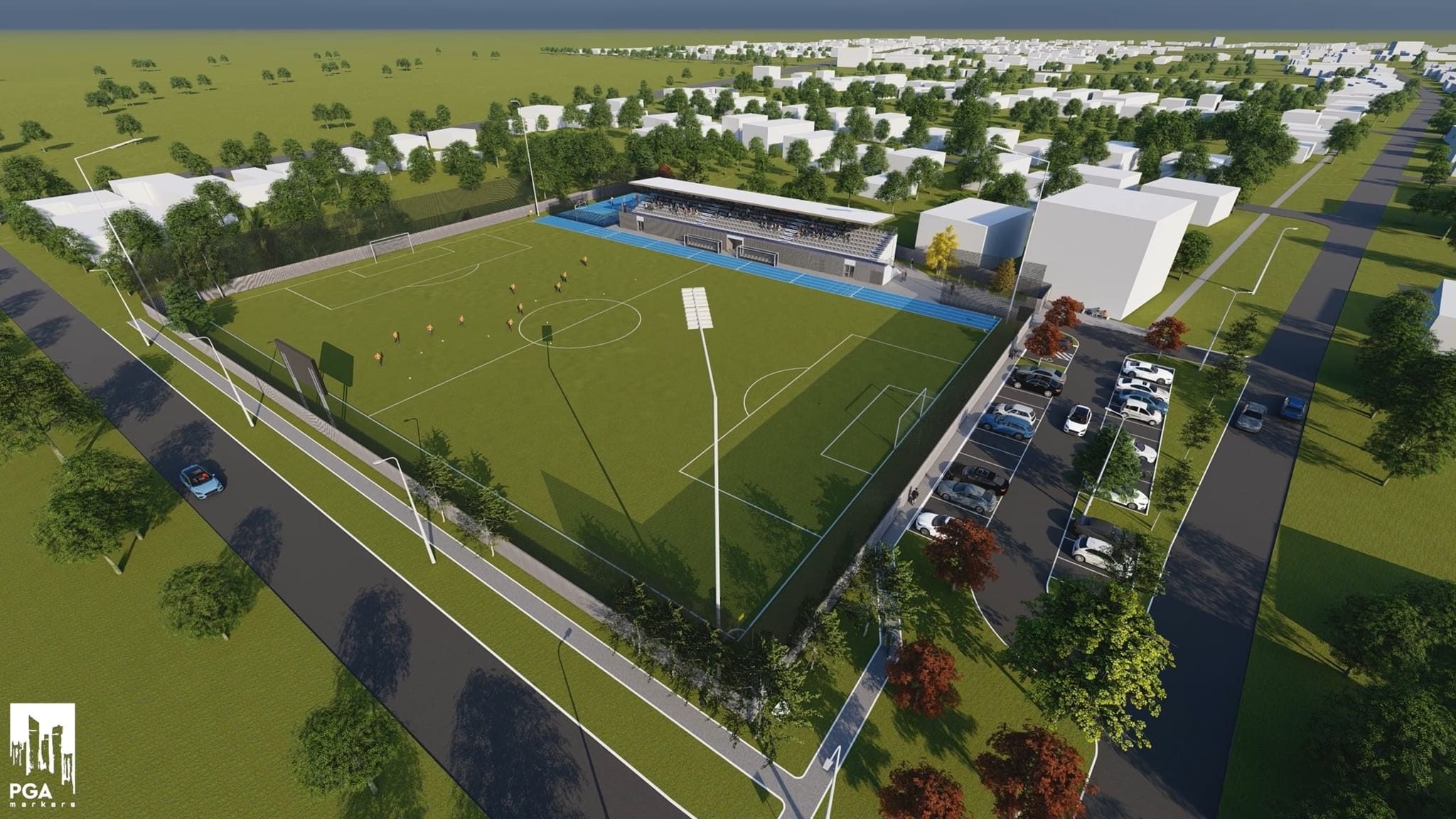 Complex sportiv la standard FIFA, la Timișoara. Terenul de fotbal va avea iarbă sintetică Complex sportiv la standard FIFA, la Timișoara. Terenul de fotbal va avea iarbă sintetică