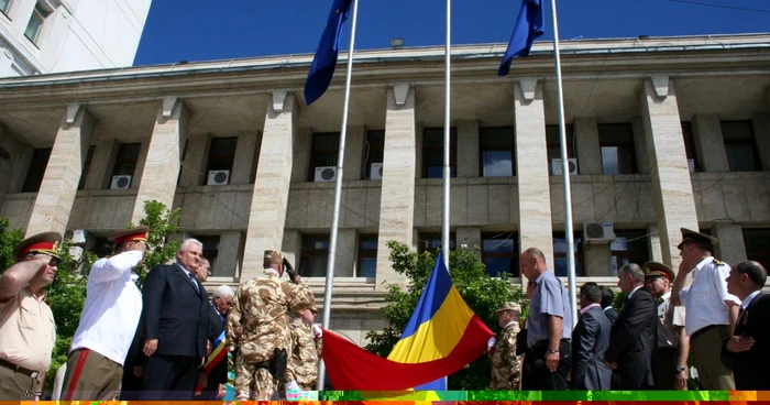 Drapelul Naţional al României a fost sărbătorit azi la Focşani FOTO: Ştefan Borcea