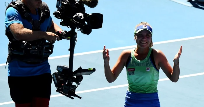 Sofia Kenin. Americanca uitată de reflectoare, i-a forţat pe toţi să vorbescă despre ea. Foto: Australian Open via Twitter