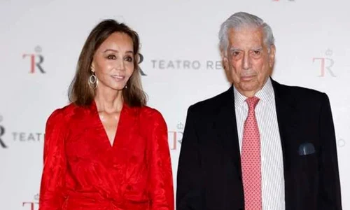 Mario Vargas Llosa si Isabel Praysler, foto Pinterest jpg