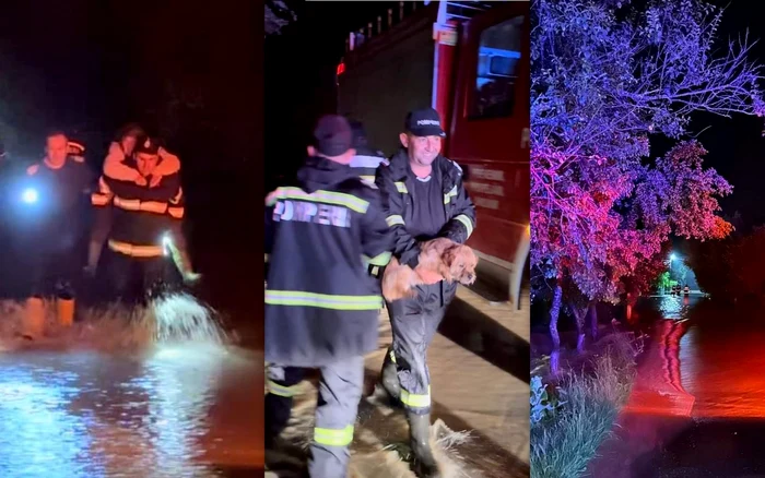 Inundații în nordul județului Hunedoara. Foto: ISU Hunedoara