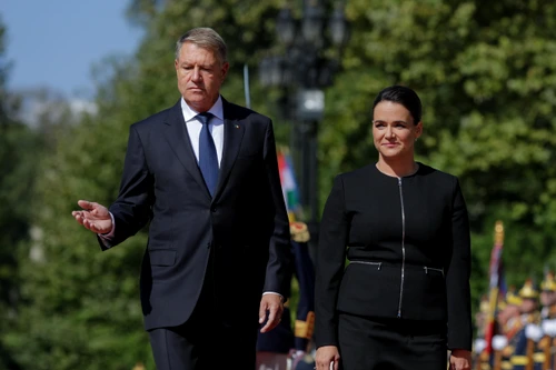 Preşedintele Klaus Iohannis o primește pe Katalin Novak, preşedintele Ungariei, la Palatul Cotroceni din București  Foto Inquam Photos George Calin (2) jpg