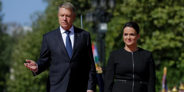 Preşedintele Klaus Iohannis o primește pe Katalin Novak, preşedintele Ungariei, la Palatul Cotroceni din București  Foto Inquam Photos George Calin (2) jpg