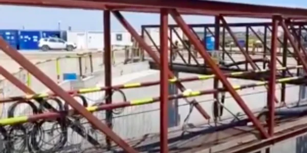 Şantier lucrări noul pod peste Dunăre Tulcea Brăila Sursa Youtube UCT Media