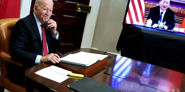 intalnire online biden - xi jinping AFP