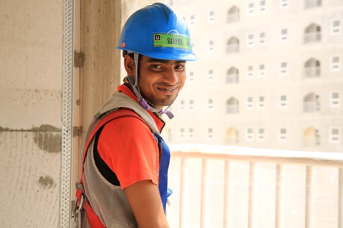 imigrant, lucrător, nepalez, construcții