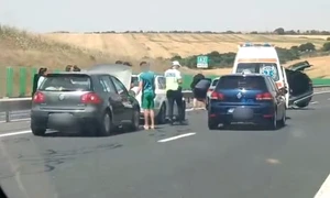Accindent grav pe Autostrada Soarelui Foto Ziarul de Constanța jpg