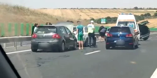 Accindent grav pe Autostrada Soarelui Foto Ziarul de Constanța jpg