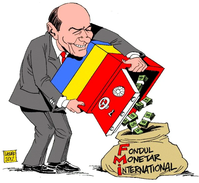 Traian Băsescu, caricaturizat de Carlos Latuff