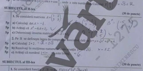 subiecte bac mate st. naturii cluj