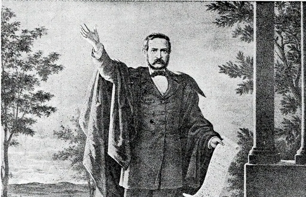 Andrei Mureșianu (1816-1863), poet de factură romantică, ziarist, traducător, militant pentru cauza Revoluției de la 1848 (© Arhivele Naționale ale României, colecția Documente fotografice, Ilustrate 6559)