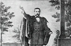 Andrei Mureșianu (1816-1863), poet de factură romantică, ziarist, traducător, militant pentru cauza Revoluției de la 1848 (© Arhivele Naționale ale României, colecția Documente fotografice, Ilustrate 6559)