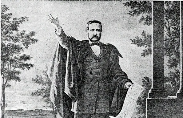 Andrei Mureșianu (1816-1863), poet de factură romantică, ziarist, traducător, militant pentru cauza Revoluției de la 1848 (© Arhivele Naționale ale României, colecția Documente fotografice, Ilustrate 6559)