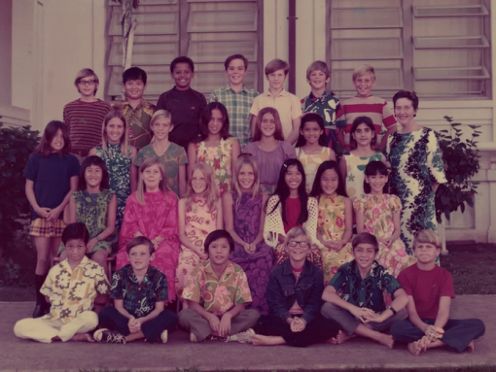 Obama în clasa a V-a. Honolulu,  1979.