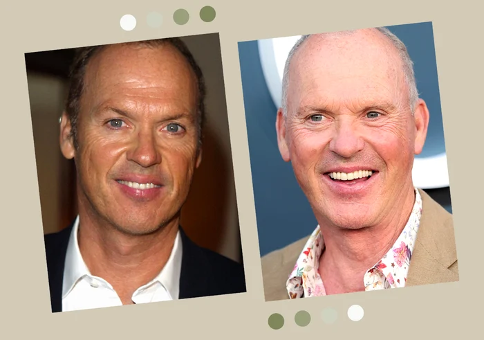 Michael Keaton, în tinerete (în stânga) și în prezent (în dreapta) / fotografii: Getty Images.