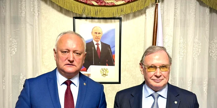 Igor Dodon și Oleg Ozerov au avut o întrevedere. FOTO: Facebook